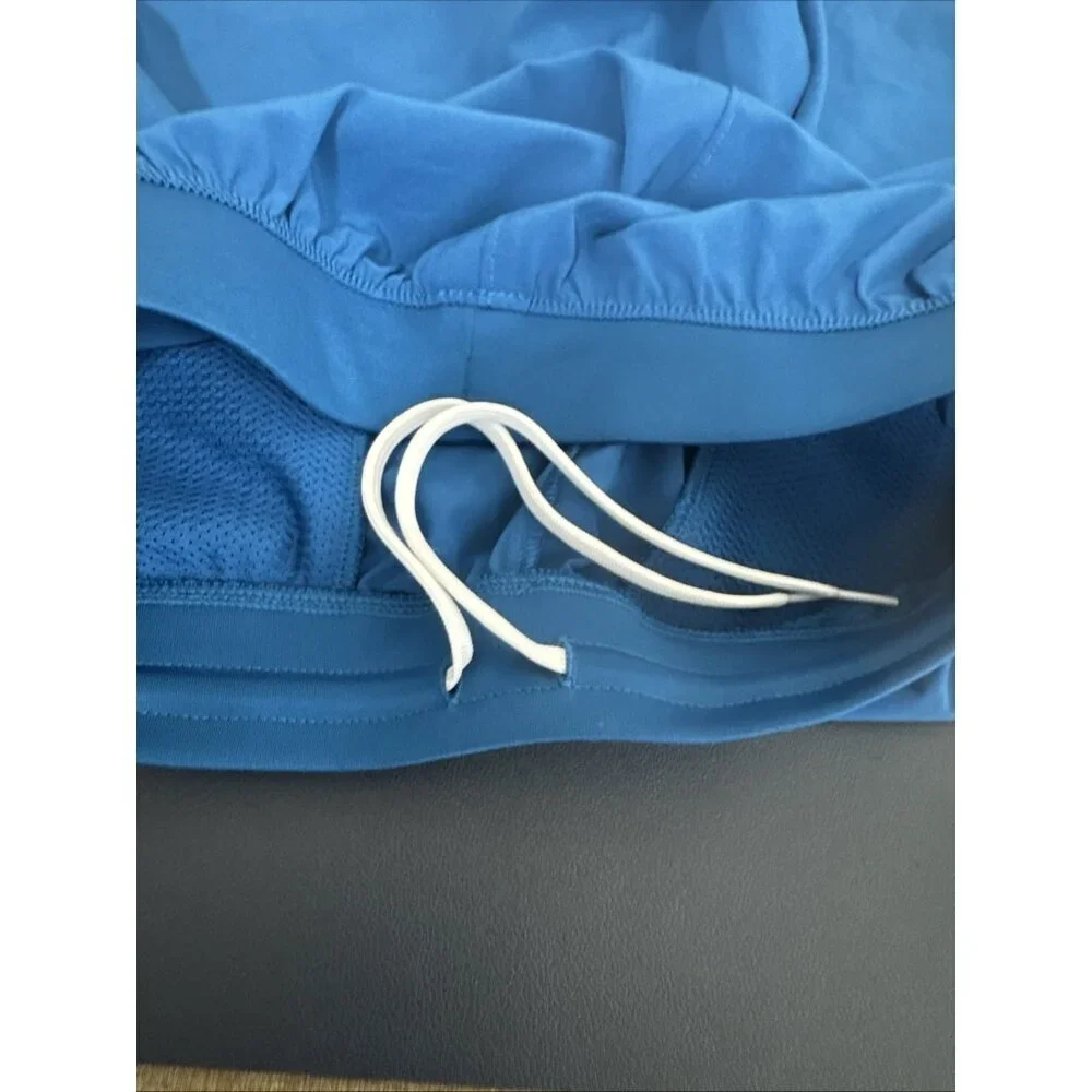 Under Armour Women's S Activewear Running Sretch Shorts‎ Blue EUC Inseam 6.25
